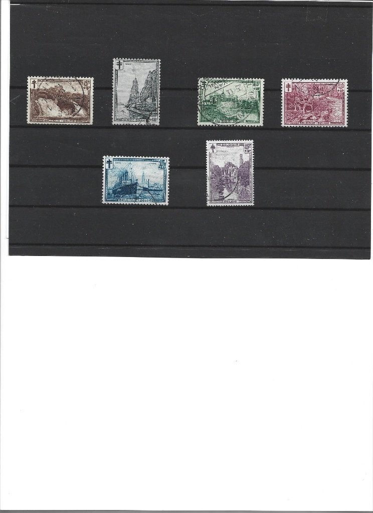 postzegels België 293/298, Enlèvement ou Envoi, Affranchi