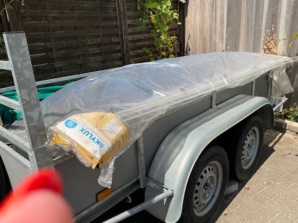 Gratis lichtkoepel 130x280m, Doe-het-zelf en Bouw, Ophalen, 120 tot 160 cm, Zo goed als nieuw, Dakraam