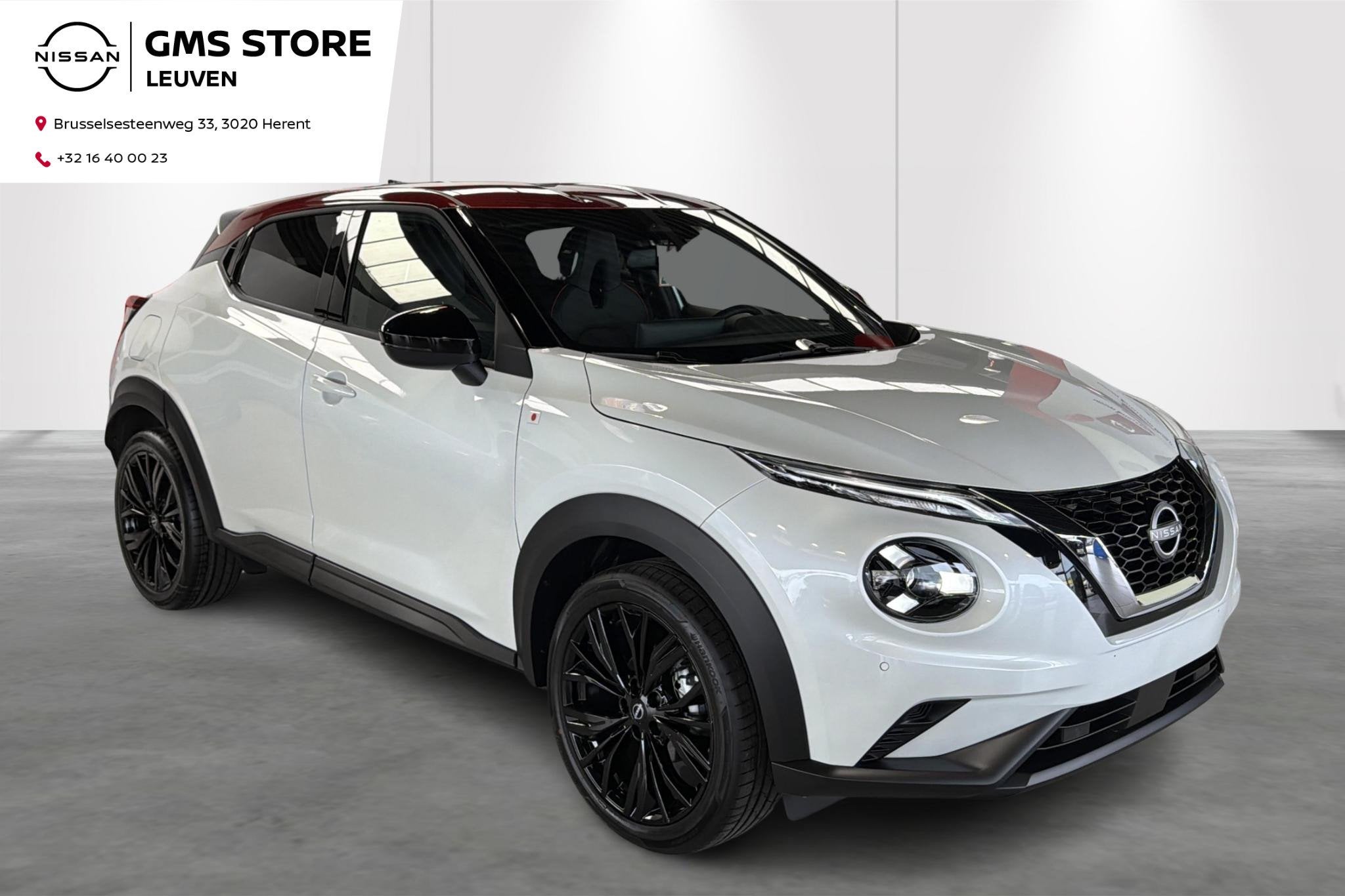 Nissan Juke Red Line edition-Aut-Cam-Carplay-Gps-Airco-Bose, Auto's, Nissan, Stof, Zwart, Wit, 5 zetels
