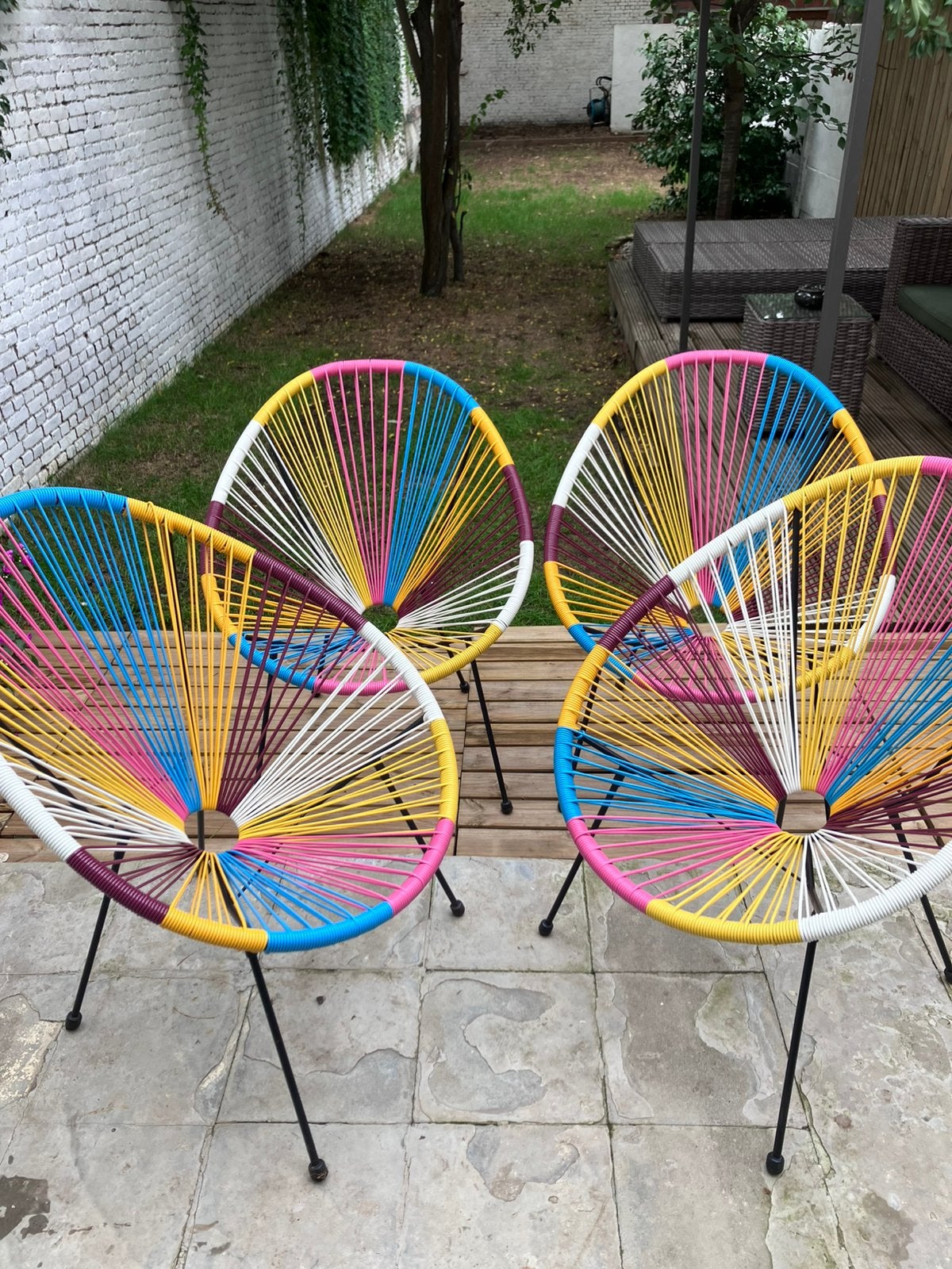 4 terras/ tuinzetels, Ophalen, Zo goed als nieuw
