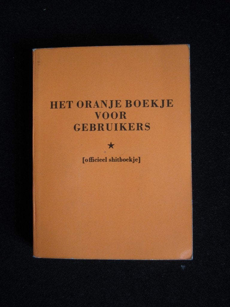 ORANJE BOEKJE VOOR GEBRUIKERS - 1970, Verzenden, Zo goed als nieuw