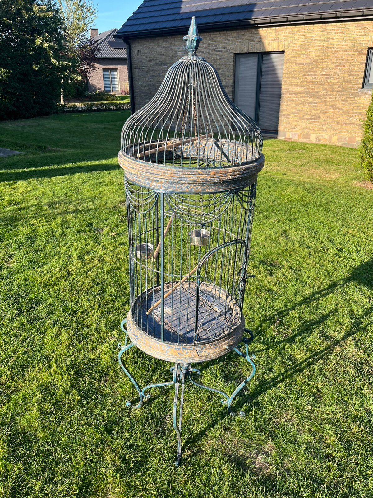 Antieke vogelkooi, Dieren en Toebehoren, Ophalen, Gebruikt, Vogelkooi