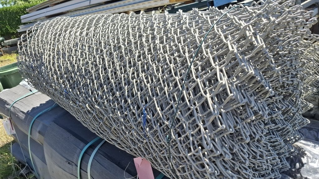 Tennisdraad Heras 150cm x 25m, maas 40mm 3.1mm dik, Ophalen, Nieuw