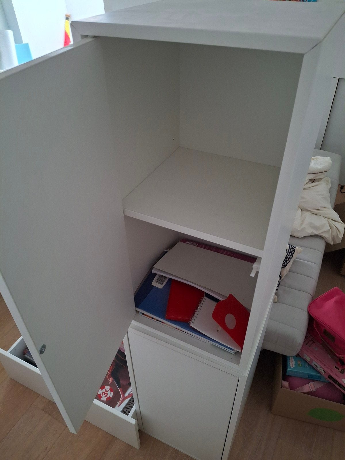 Ikea Eket kasten 30x30x75 wit, Minder dan 50 cm, Zo goed als nieuw, Moderne blanc, Minder dan 100 cm