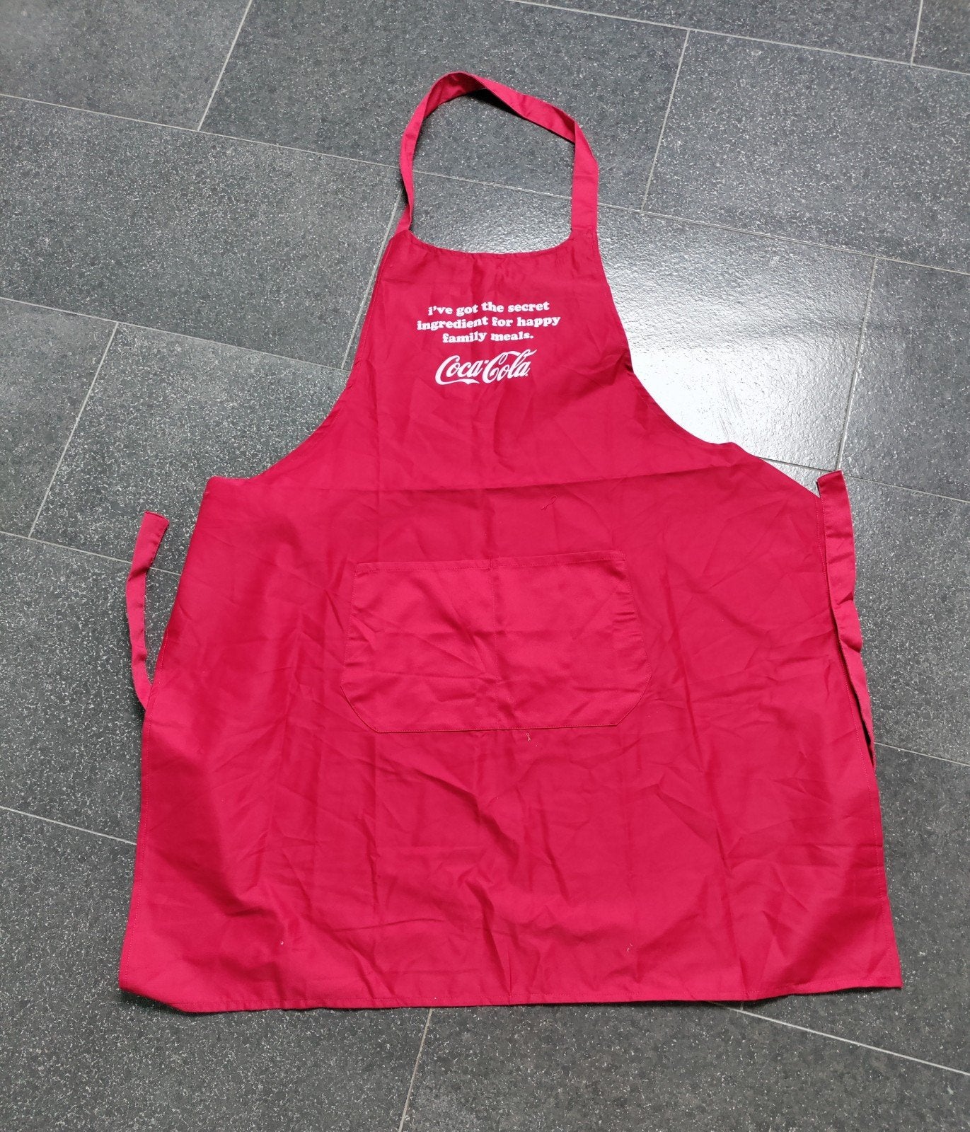 Schort coca Cola, Ophalen, Schort