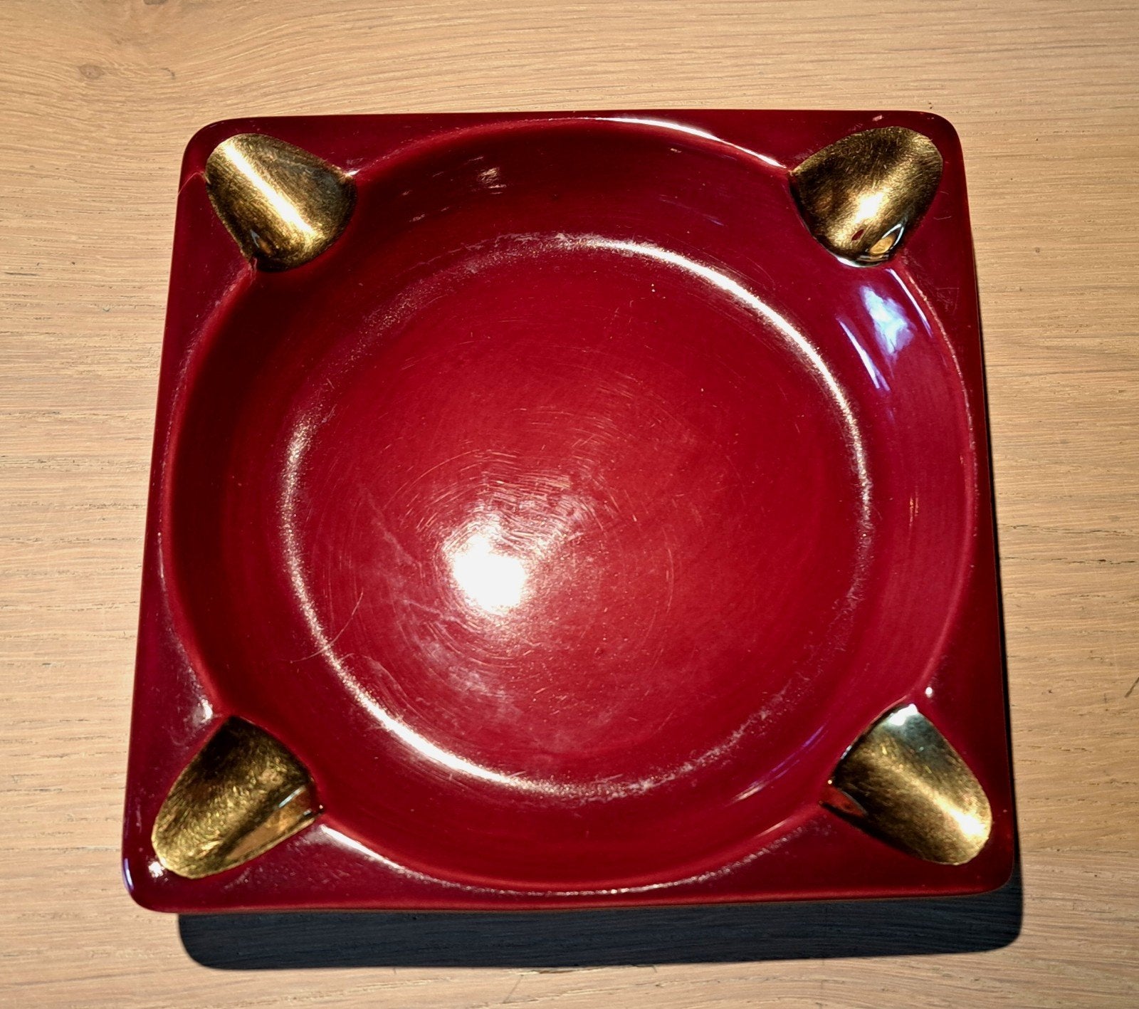Cendrier vintage Sabena en céramique Boch Frères Belgium, Collections, Enlèvement ou Envoi