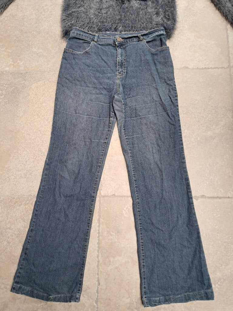 Mooie jeans broek mt 42, Kleding | Dames, Ophalen of Verzenden, W33 - W36 (confectie 42/44), Gedragen, Blauw