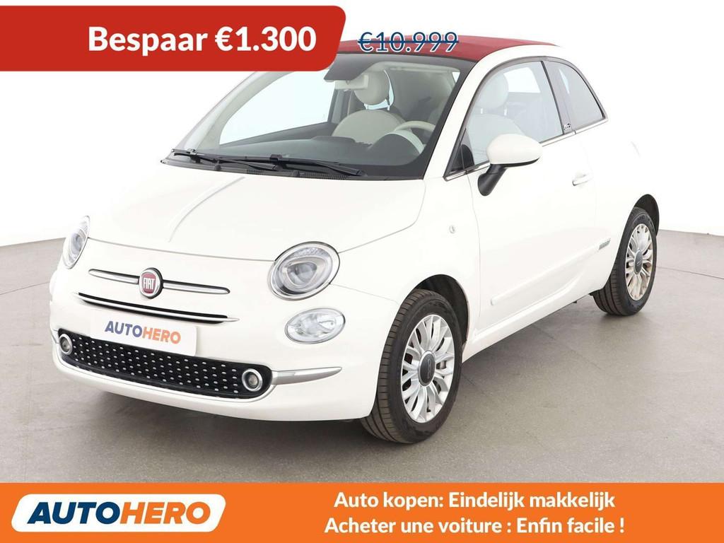 Fiat 500C 1.2 Lounge (bj 2019), Auto's, Voorwielaandrijving, 4 zetels, Stof, Cabriolet