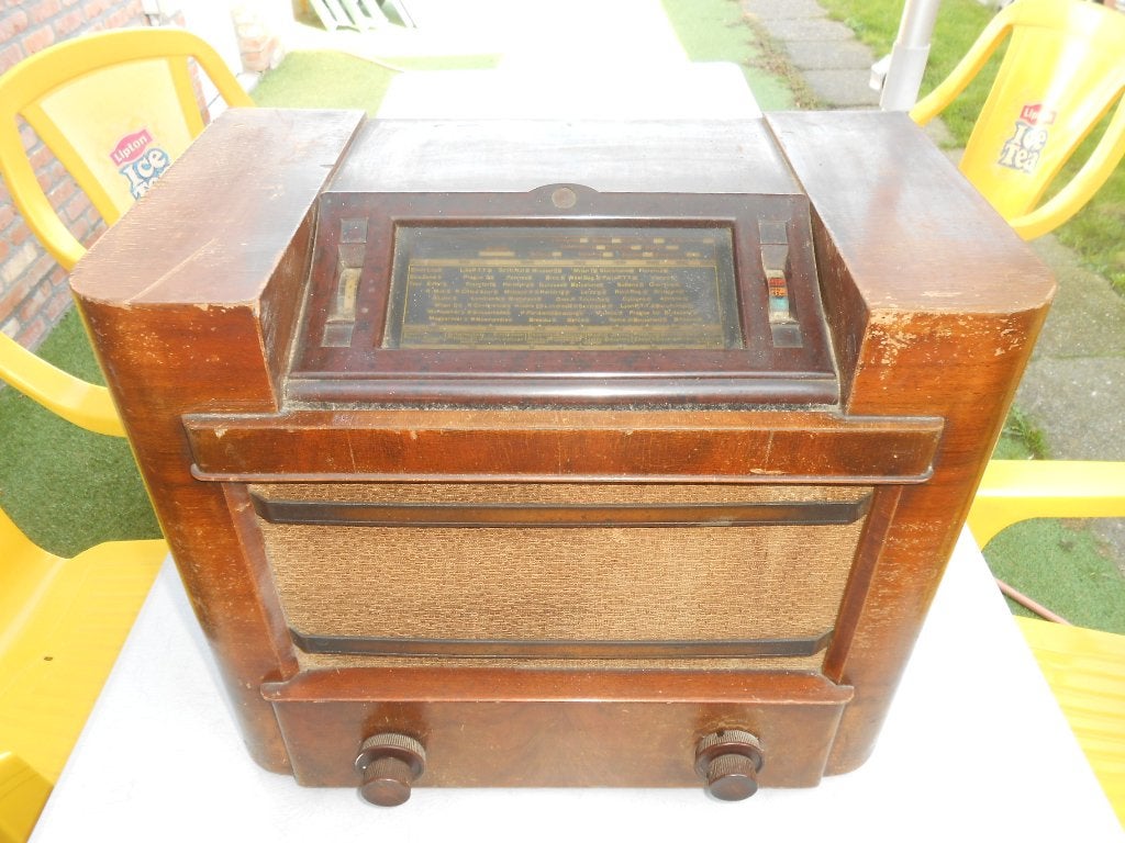 Oude radio vintage decoratie voor 10 euro, Audio, Tv en Foto, Ophalen, Radio
