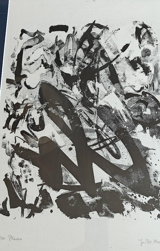 Aspirer, Jos De Maegd, 1975, lithographie, 91/150, Antiquités & Art, Enlèvement