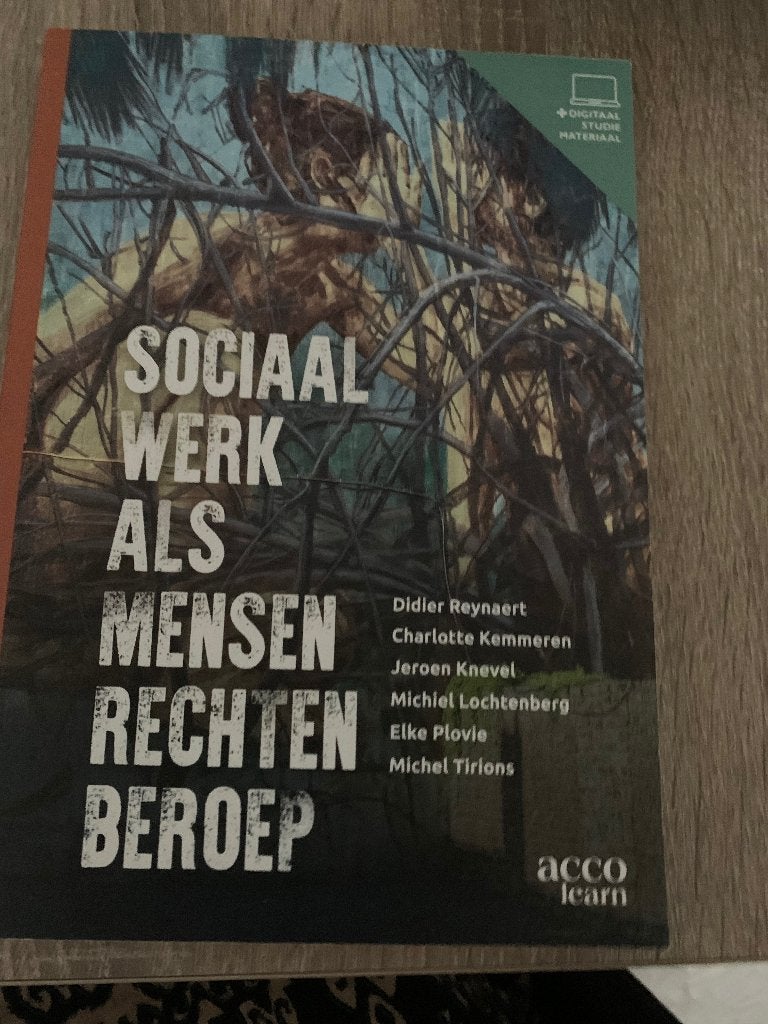 Sociaal werk als mensen rechten beroep, Ophalen, Zo goed als nieuw, Hogeschool, Acco