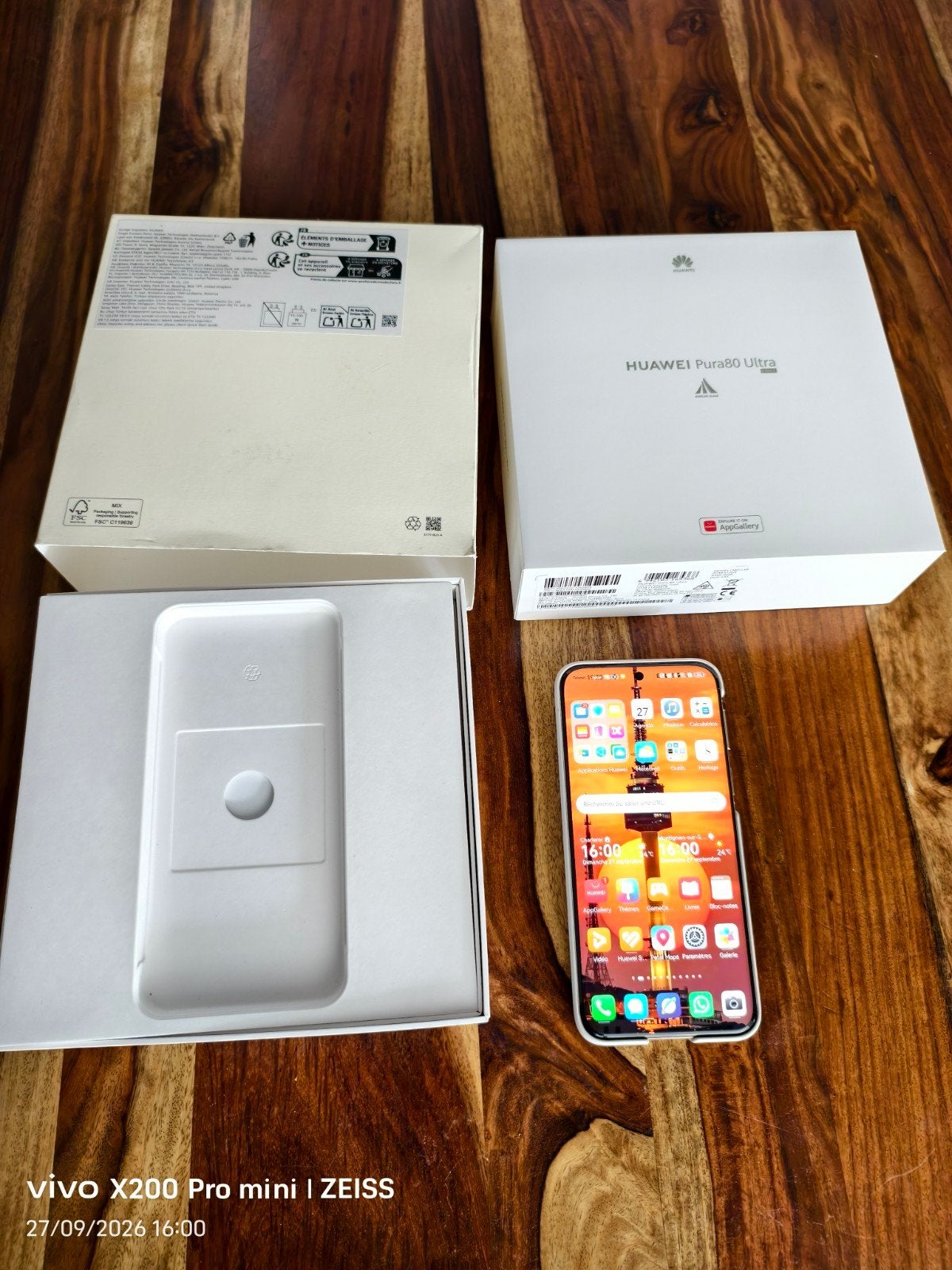 Huawei Pura 80 ultra 512 gigas facture coque état nickel, Enlèvement, Argent
