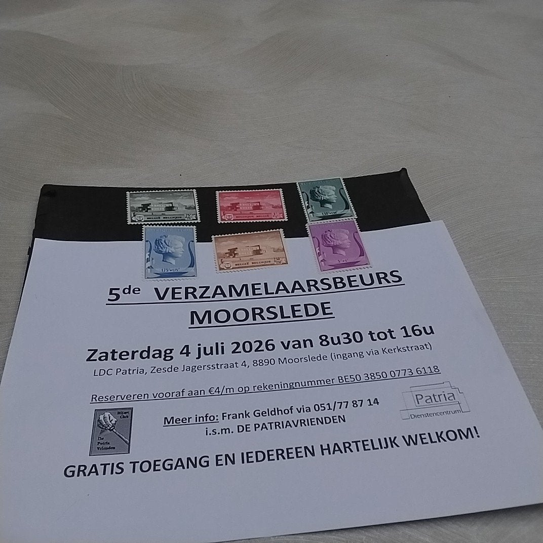 BELGIE 532/537 scharnier met cote 15,50 €, Ophalen of Verzenden