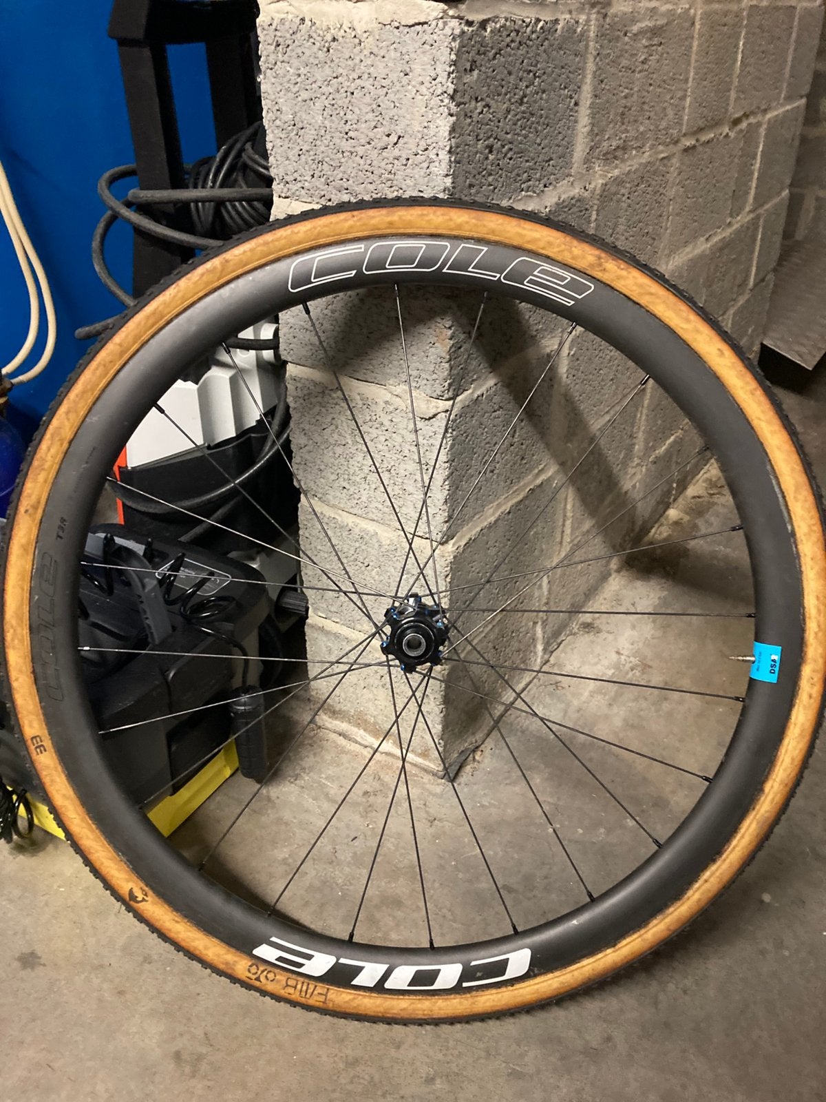 Cole T38 lite carbon tubelar wiel, Ophalen of Verzenden, Gebruikt, Wiel, Carbon