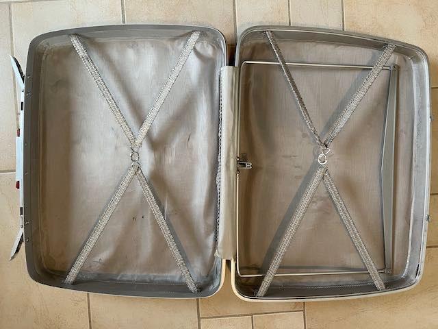 Rode reiskoffer "Cavalet", Ophalen, Gebruikt, 50 tot 60 cm, Hard kunststof