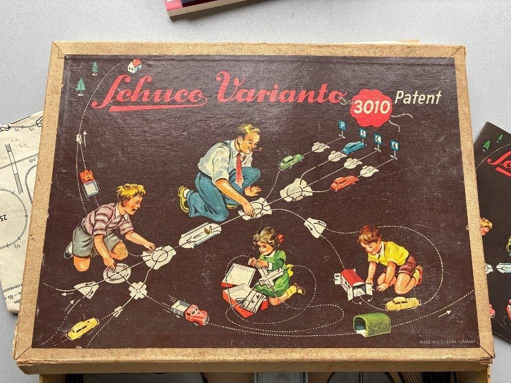 Schuco Varianto 3010 - ensemble complet de jouets vintage, Enlèvement, Comme neuf, Jouet à Rouler ou à Bascule