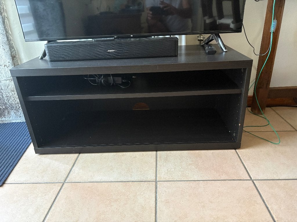 Meuble TV noir laqué – Excellent état – 60 €, Maison & Meubles, 25 à 50 cm, Moins de 100 cm, Enlèvement, Utilisé
