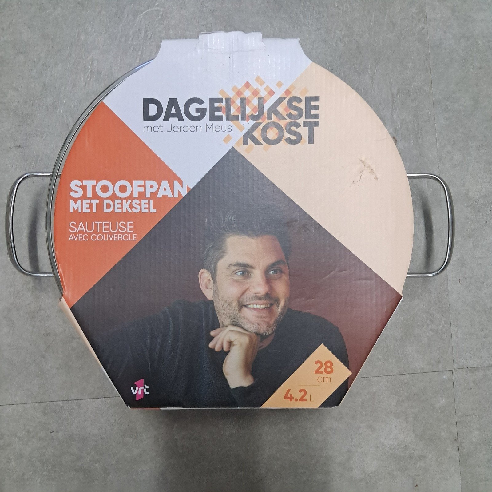 Stoofpan met deksel 28cm Jeroen Meus, TV, Hi-fi & Vidéo, Bobines de film, Enlèvement ou Envoi