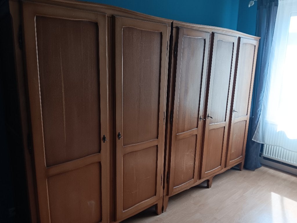 2 Kleerkasten, Huis en Inrichting, Kasten | Kleerkasten, Ophalen, Gebruikt, Met plank(en)