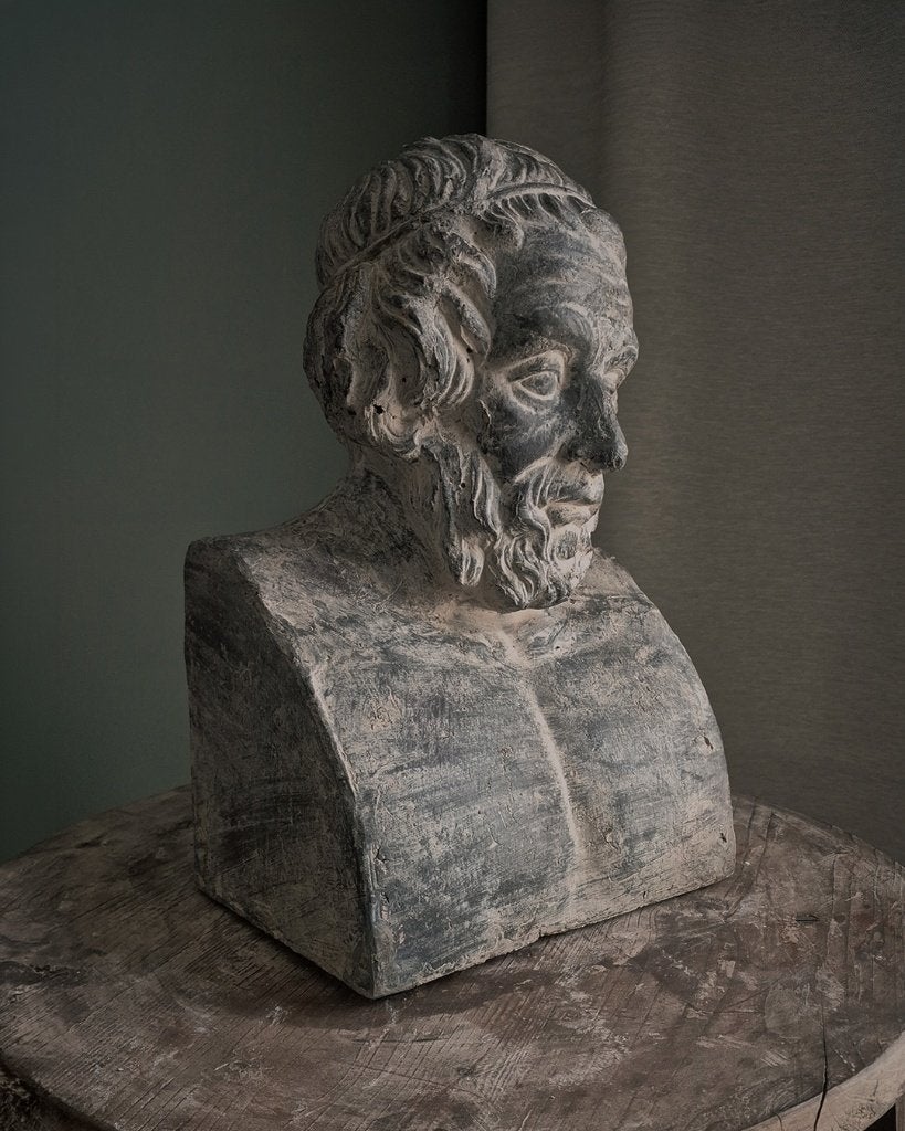 Terracotta buste Homerus, Antiquités & Art, Art | Sculptures & Bois, Buste, Pierre ou céramique, Homme, 20 - 50 cm, Europe, Classique