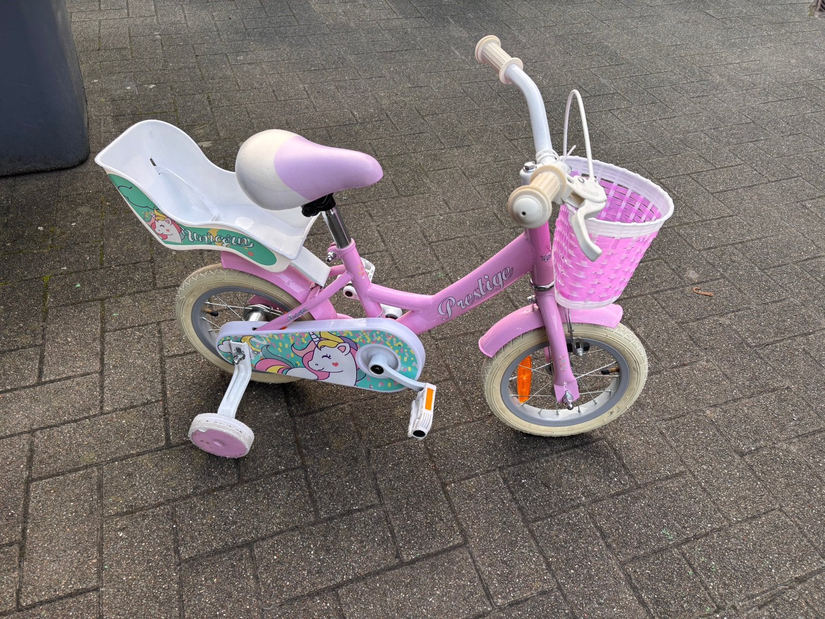 Meisjesfiets, Ophalen, Zo goed als nieuw, Minder dan 16 inch, Zijwieltjes
