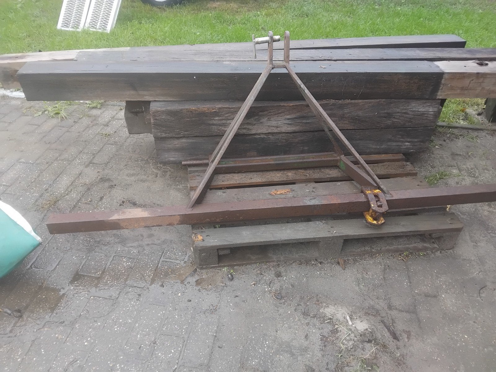 trekbalk voor tractor, Enlèvement