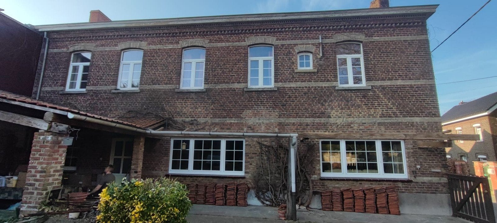 châssis double vitrage PVC suite à rénovation, Enlèvement, Comme neuf, Fenêtre de façade ou Vitre, Double vitrage