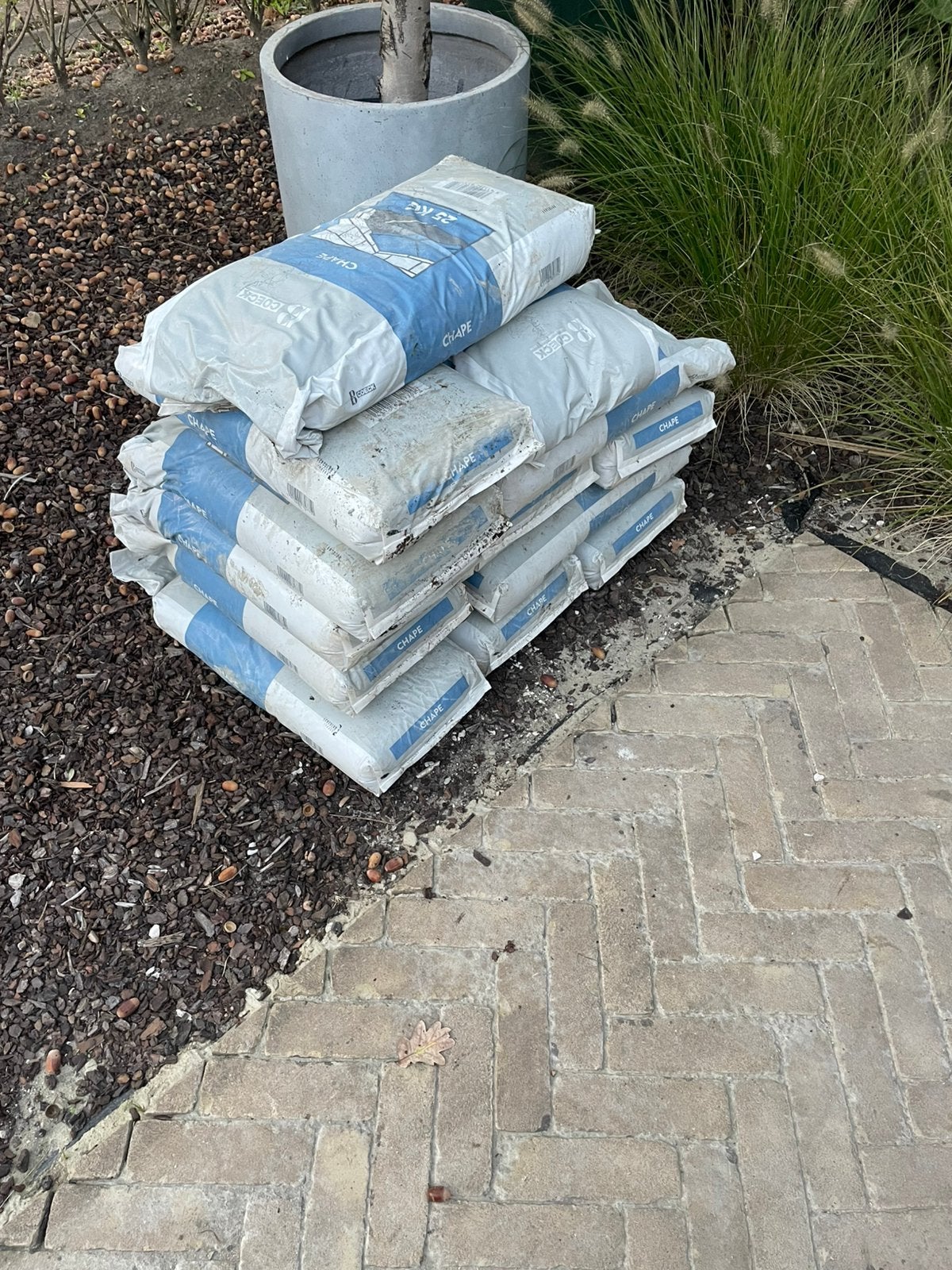 Chape 25kg Coeck , 15 stuks €2,5/stuk, Jardin & Terrasse, Enlèvement, Comme neuf