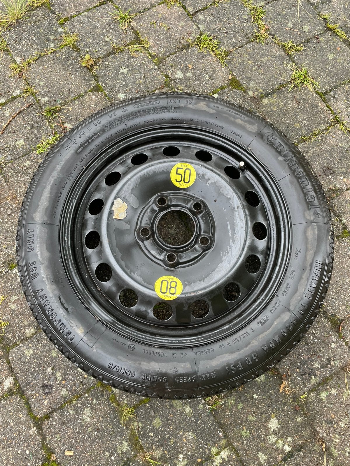 Thuisbrenger BMW band met velg 5x120 van Continental, Ophalen, Zo goed als nieuw