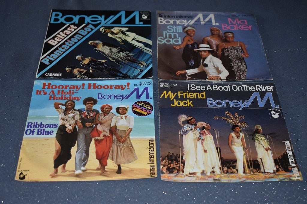 disco music ;  45t's the best of BONEY M., CD & DVD, Vinyles | Dance & House, Comme neuf, Disco, Autres types, 7 inch, Enlèvement ou Envoi