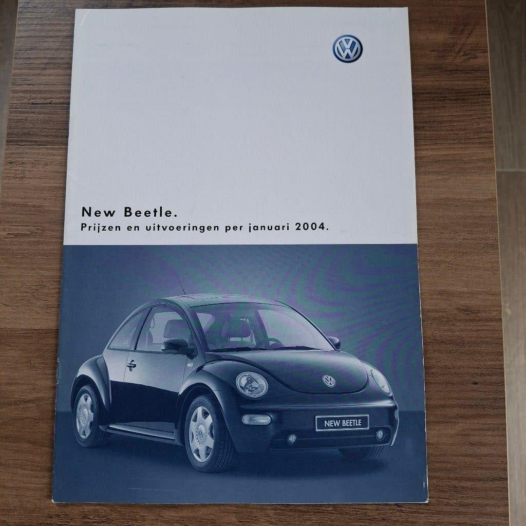 V.W.  NEW BEETLE - Prijzen en uitvoeringen per januari 2004, Livres, Enlèvement ou Envoi, Neuf, Volkswagen