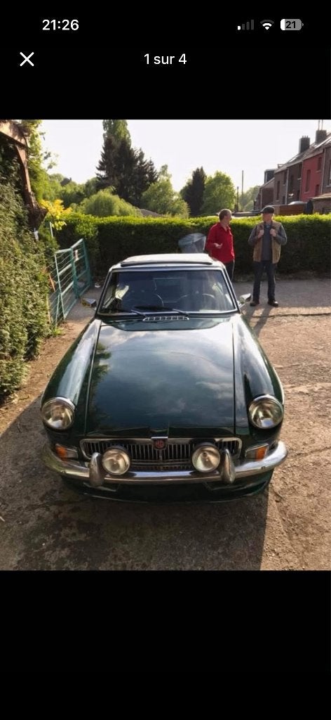 MG B GT, Autos, Cuir, Achat, Entreprise, Boîte manuelle