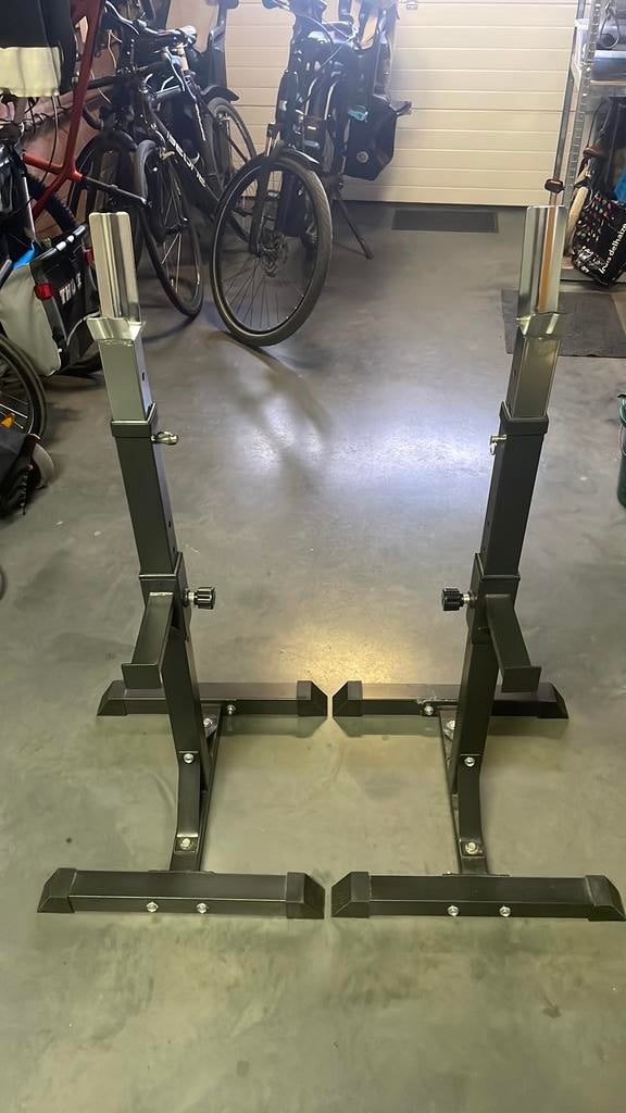 Bench press en dip steunen, Sport en Fitness, Ophalen, Zo goed als nieuw
