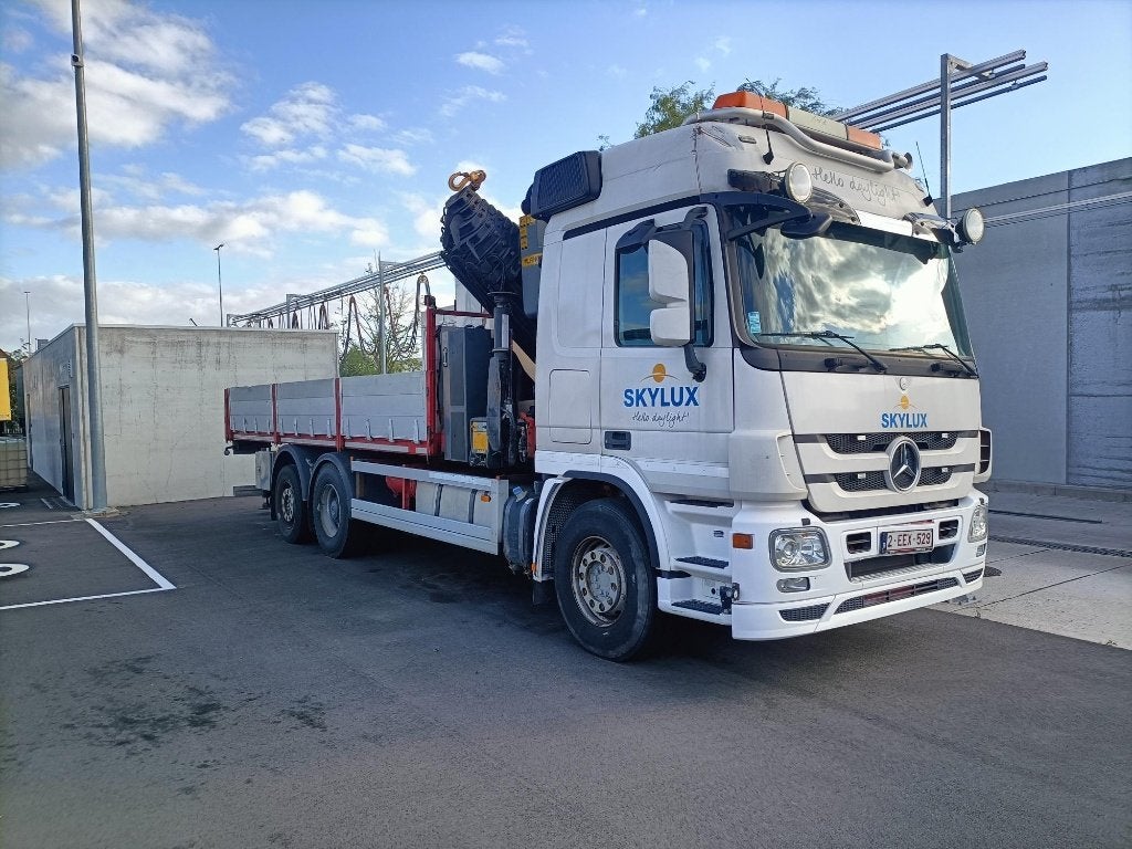 camion-grue, mercedes actros, Enlèvement, Utilisé, Mercedes-Benz