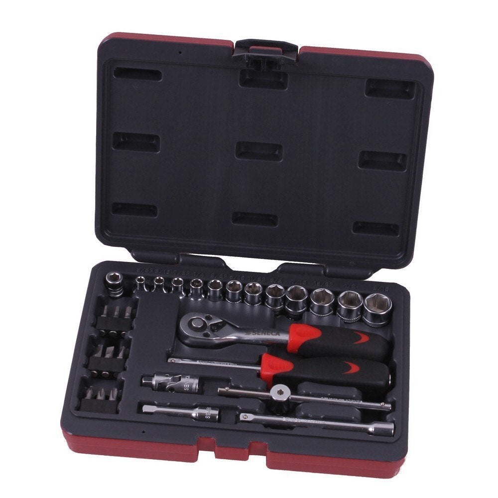 Doppendoos 1/4" 28 delig sae, Verzenden