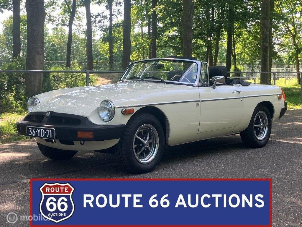 MG MGB Cabriolet | 1977 | Route 66 Auctions, Autos, Oldtimers & Ancêtres, Entreprise, Achat, MG, Essence, Autre carrosserie, Boîte manuelle