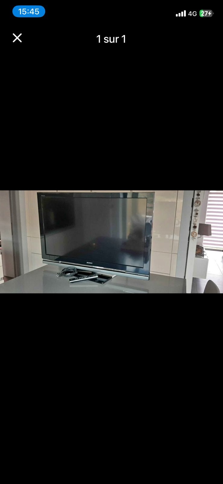 Tv sony, Enlèvement, Utilisé