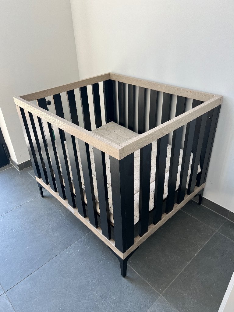 Baby park + matras, Enlèvement, Utilisé, Rectangulaire, Réglable en hauteur