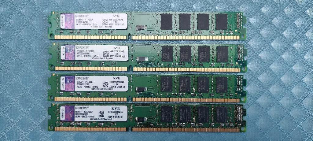 Ram geheugen    kvr1333d3n9/4g, 1.333 Mt/s, DDR3, Ophalen of Verzenden, Zo goed als nieuw