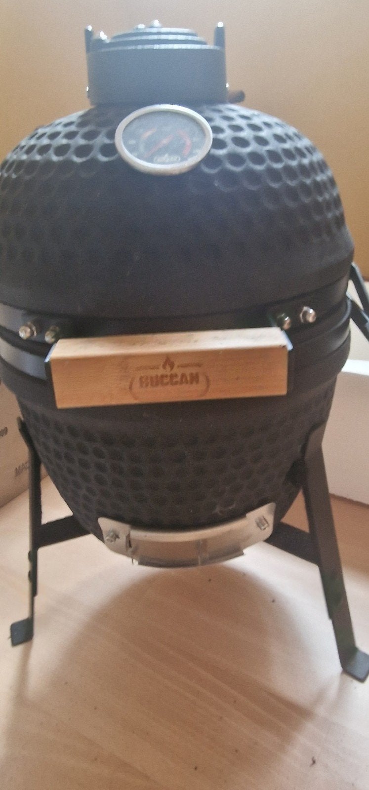 Buccan Mini Kamado BBQ – Compact (Ø 26 cm), Tuin en Terras, Ophalen, Zo goed als nieuw, Buccan