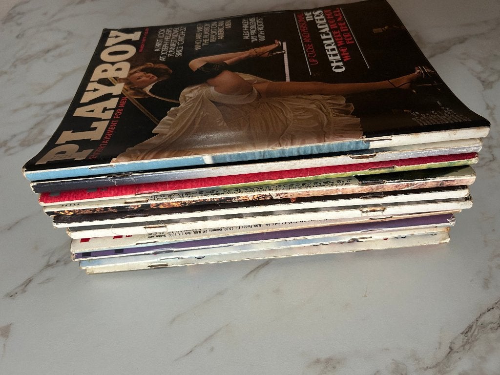 10 Vintage USA Playboys + 2 Duitse, Verzamelen, Tijdschriften, Kranten en Knipsels, Ophalen of Verzenden, 1980 tot heden, Tijdschrift