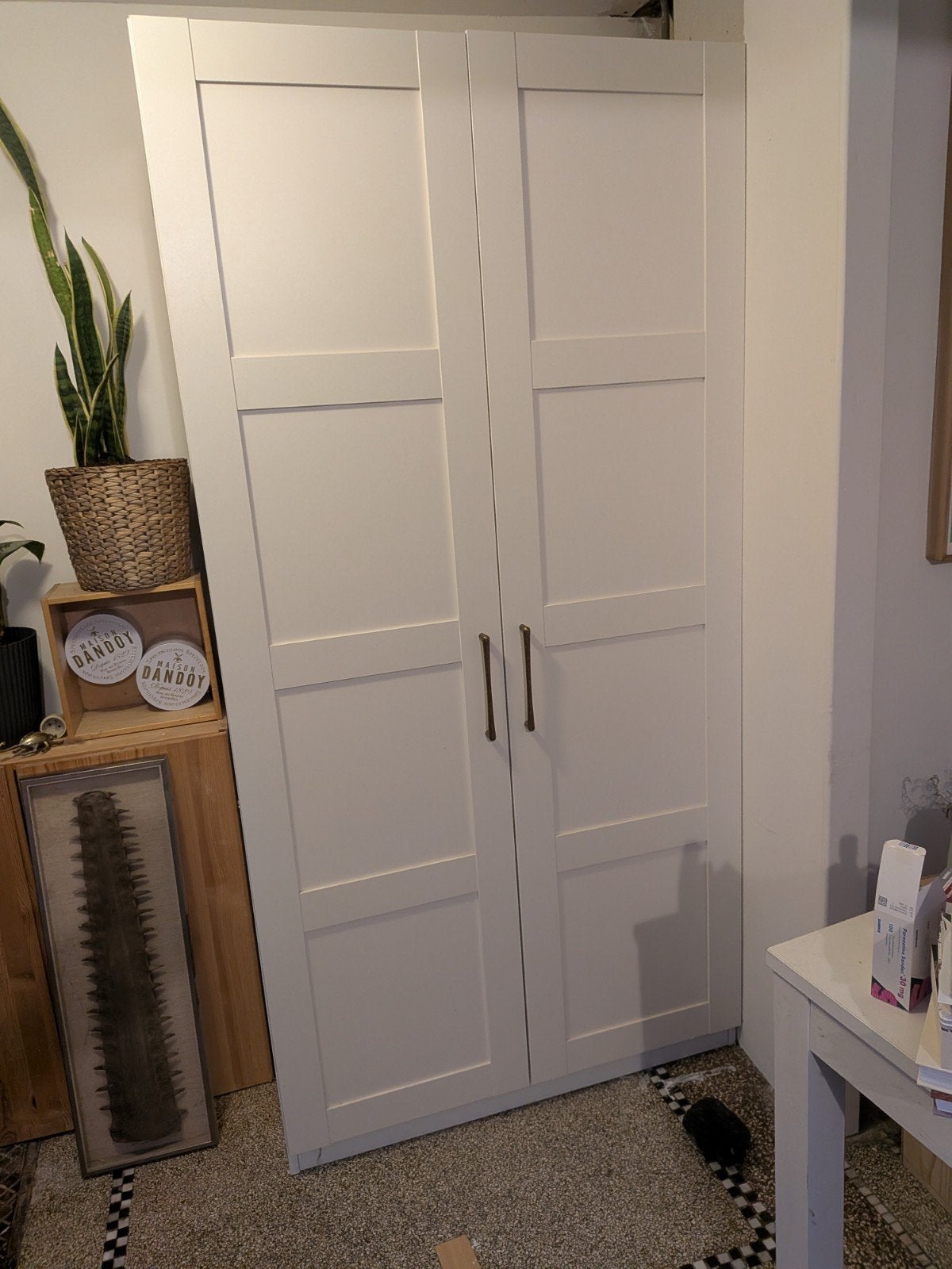 3 portes Ikea Bergsbo 50x195 avec poignées laiton, Maison & Meubles, Enlèvement, Comme neuf