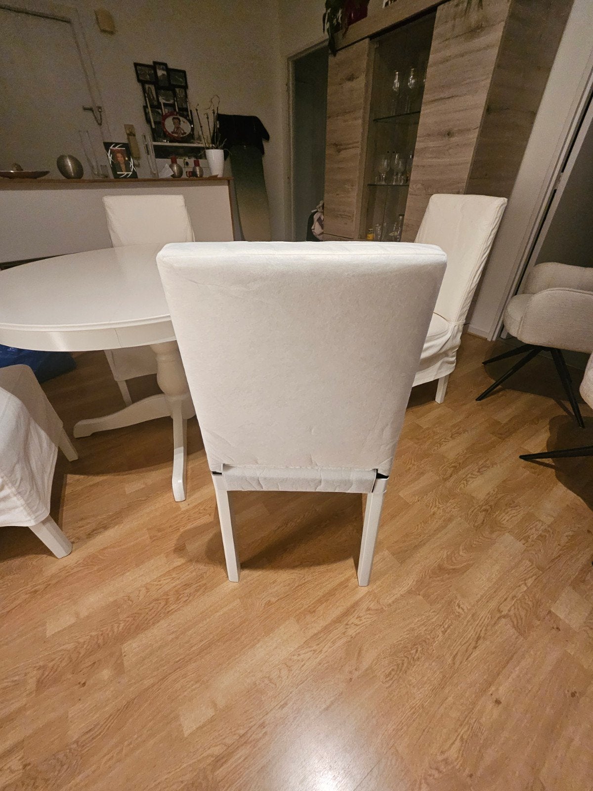chaises de salle à manger dehoussables, Enlèvement, Chaise droite à haut dossier, 4 à 6 chaises