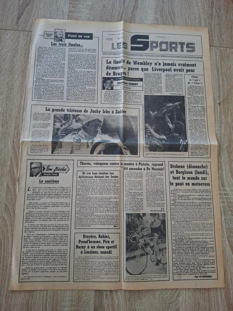 2 Journaux FC LIVERPOOL - FC BRUGGE - Final Europe 1978, Enlèvement ou Envoi, Utilisé