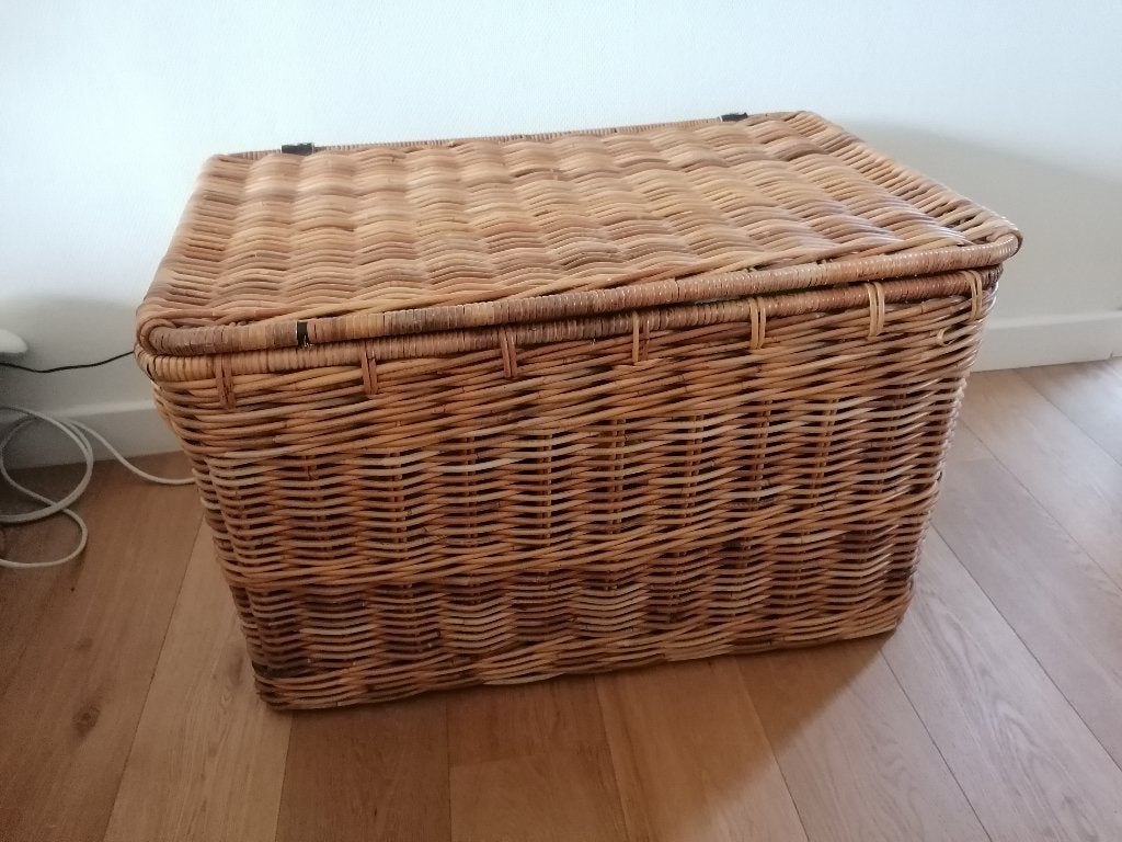 Rotan opbergmand, Ophalen, Gebruikt, Mand, Riet