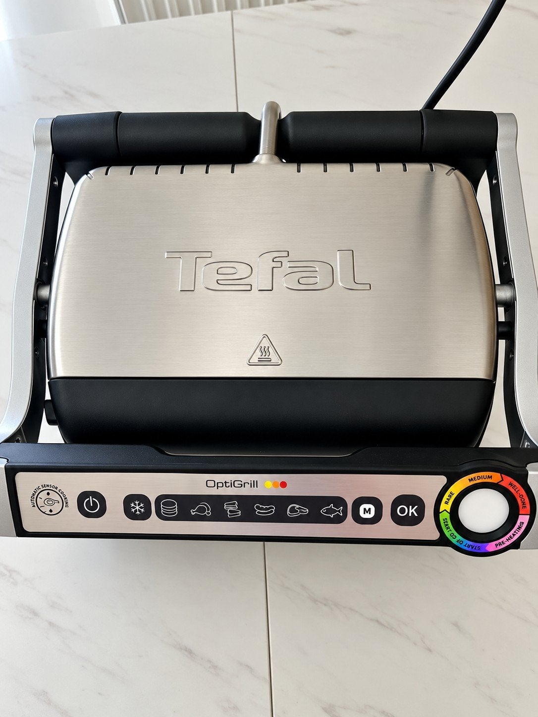 Tefal OptiGrill — Gril à contact électrique, Enlèvement ou Envoi, Lave-vaisselle, Neuf, Gril de table