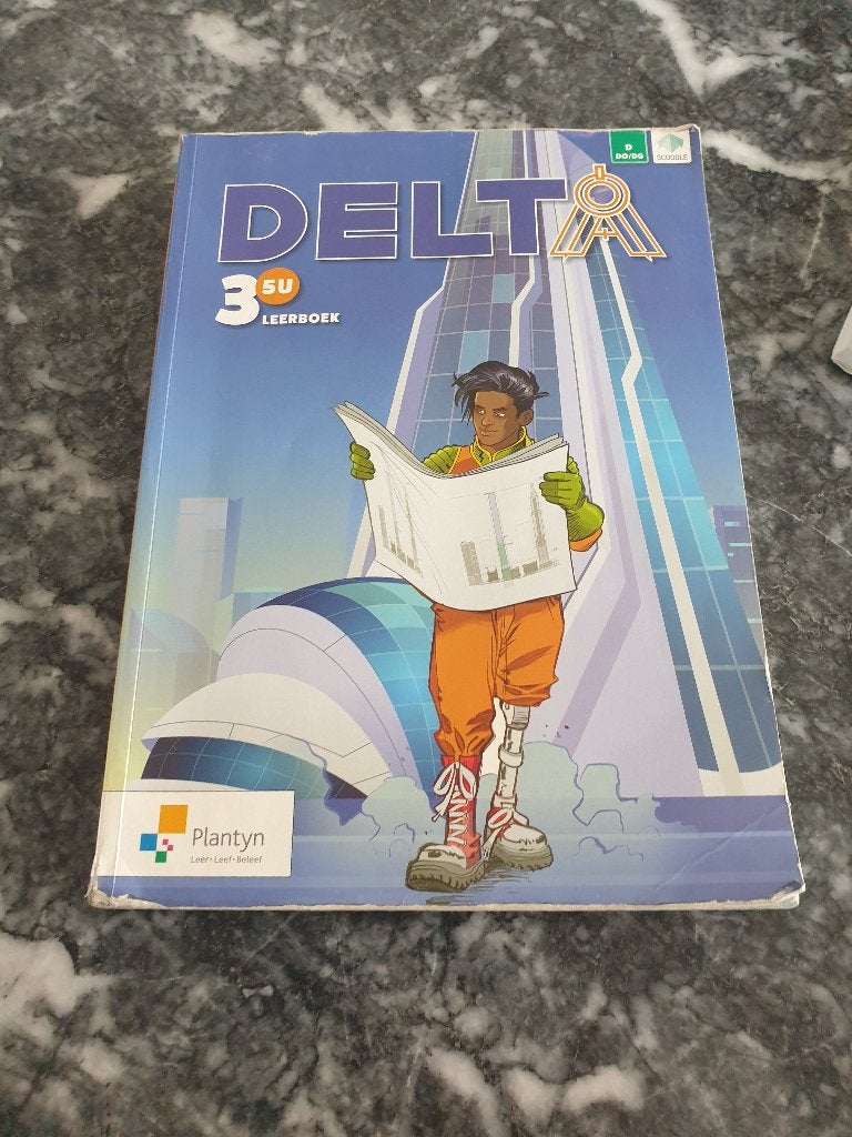 Delta leerboek 3 5u, Boeken, ASO, Wiskunde A, Plantyn, Ophalen