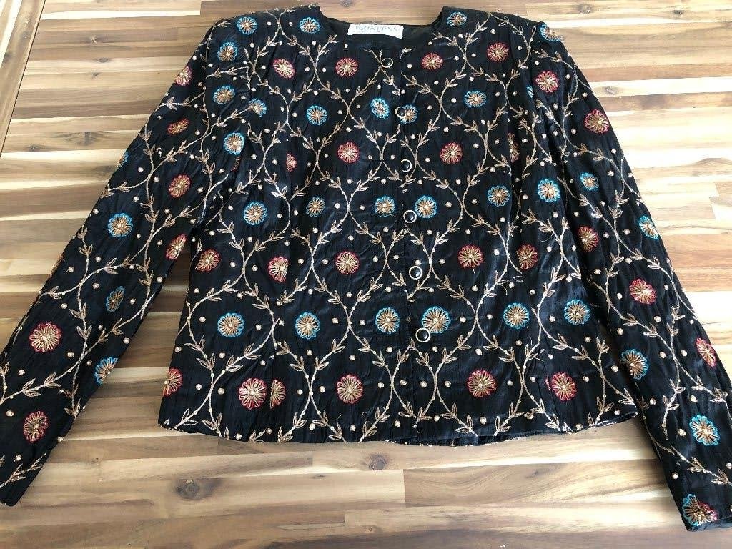 vintage jasje uit collectie 1990 Princess Antwerpen, Kleding | Dames, Overige typen, Zwart, Ophalen of Verzenden, Zo goed als nieuw