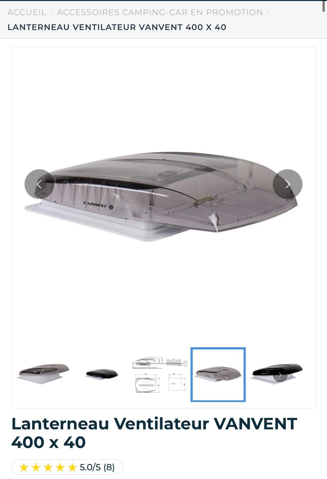 Lanterneau ventilateur, Enlèvement
