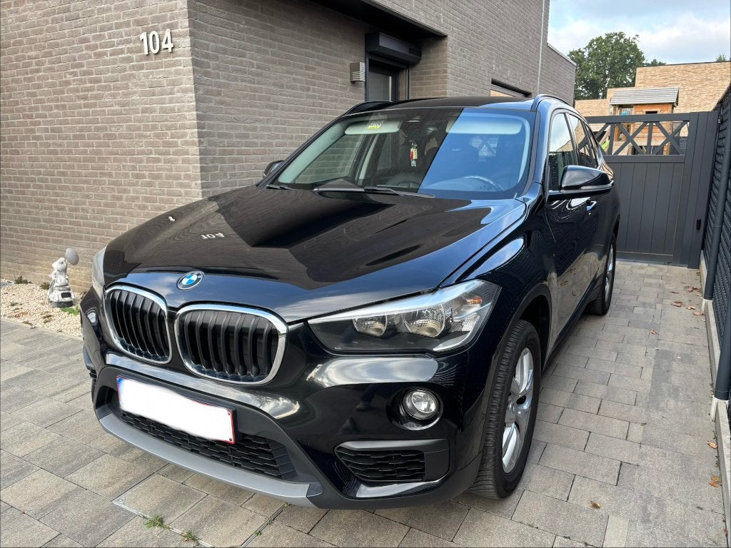 BMW X1, Auto's, 158 g/km, Zwart, Leder, Handgeschakeld
